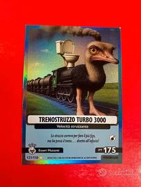 Carta Brainrot 121 Trenostruzzo Turbo 3000