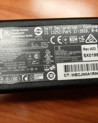 Alimentatore Originale HP AC/DC R-41012327 per por