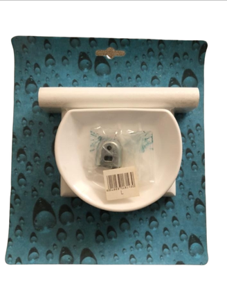 Set accessori bagno in legno bianchi