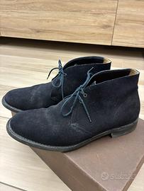 Scarpe Church’s Desert Boots pelle scamosciata blu