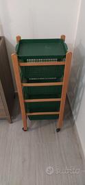 Carrello Organizer con ruote 