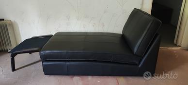 Chaise longue IKEA KIVIK nera pelle
