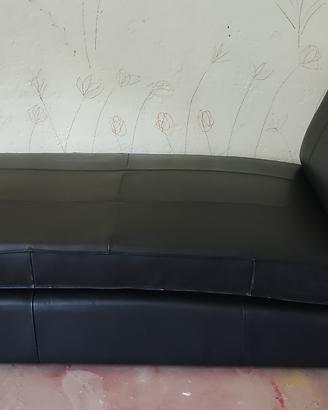 Chaise longue IKEA KIVIK nera pelle