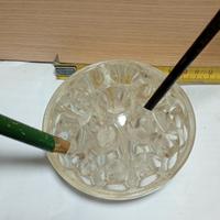 porta penna da scrivania in vetro 