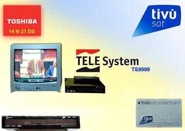 TV TOSHIBA - 14N21DS  + DECODER TELESYSTEM TS9000