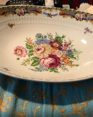 Porcellana vintage,anni 70,nuova,portafrutta,dolci