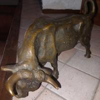 toro realizzato a cera persa vintage