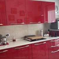 Cucina Scavolini modello Flux laccato lucido rosso