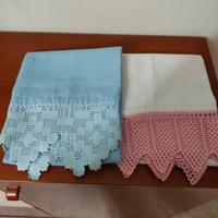 asciugamani  in cotone con pizzo