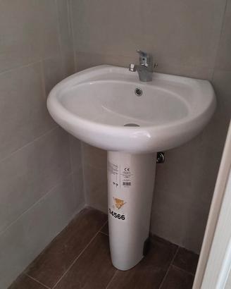 Lavabo completo di copricolonna 