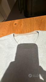 Maglione girocollo celeste