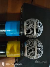  Shure sm58 doppio microfono 