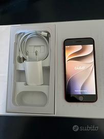 iPhone SE-RED 64GB-Pari al nuovo-Batteria 100%