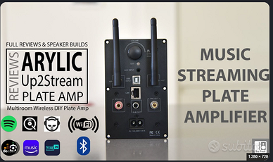 Up2Stream plate amp  DSP attivo e SUB pre out !