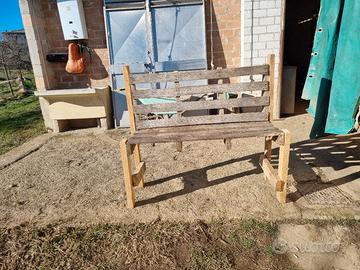 Panchina artigianale in legno di bancale