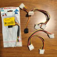 Cavi Molex alimentazione SATA e moltiplicatori