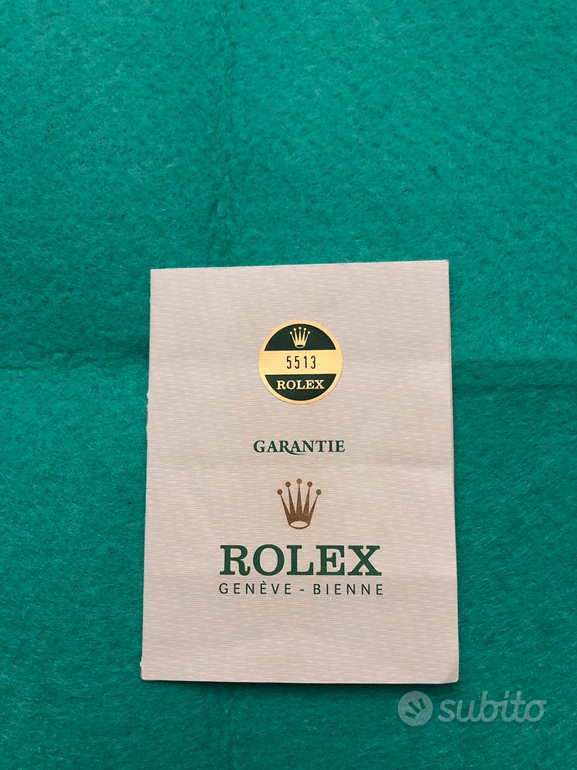 Garanzia on sale rolex traforata