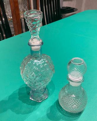 Numero due bottiglie per liquore vintage