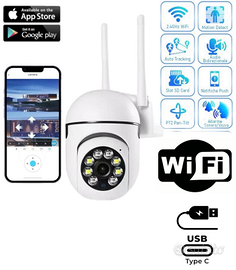 Telecamera wifi motorizzata controllo remoto app