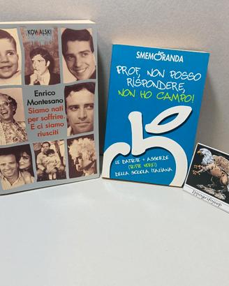 Set 2 Libri Montesano Siamo nati per soffrire Prof