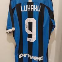 maglia match worn autografata Lukaku Inter