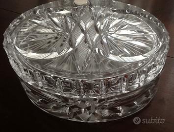 Portagioie/scatola -cristallo di Boemia,vintage