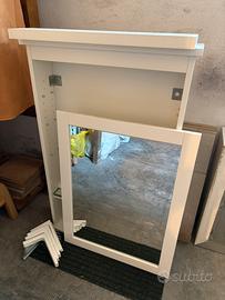 Mobile a specchio IKEA HEMNES inclusa luce a LED
