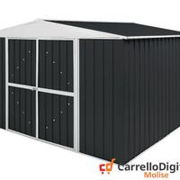 Box in Acciaio da giardino 360x345cm nero