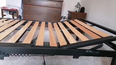 Letto Elettrico + Materasso Memory  piazza  e 1/2