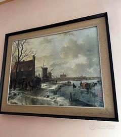 Dipinto con scena invernale – scuola olandese