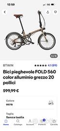 Bici pieghevole 560