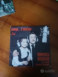 Vinile 45 giri di Modugno 'Piange il telefono/L'Av