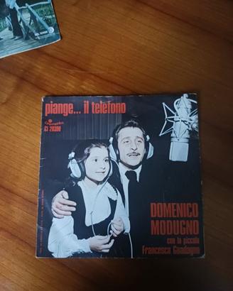 Vinile 45 giri di Modugno 'Piange il telefono/L'Av