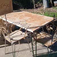 Panchine in ferro battuto vintage 