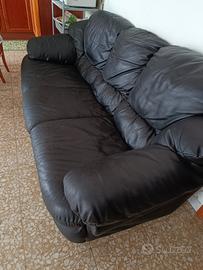 Divano 3 posti nero - 