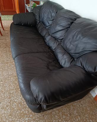 Divano 3 posti nero - 
