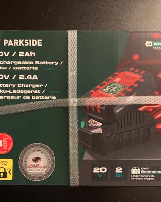 Batteria + Caricabatterie Parkside - 20V
