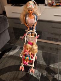 Barbie - Strollin Fun Barbie & Sister Kelly 1995