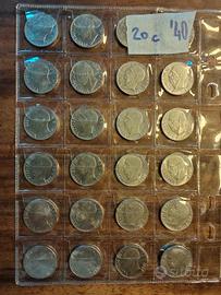 monete Regno d'Italia 20 cc