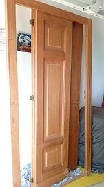 Porta interna in rovere massello completa di telai