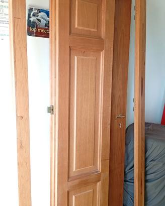 Porta interna in rovere massello completa di telai