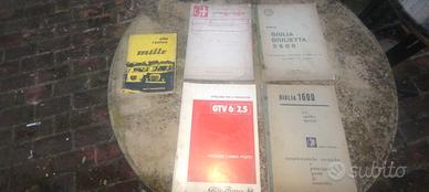 manuali alfa romeo originali