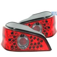FANALI PEUGEOT 106 96-04 LED SFONDO ROSSO