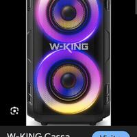 Cassa bluetooth potente w king 