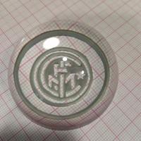 Splendido ferma carte in vetro INTER
