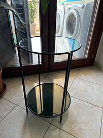 Tavolino Maisons du Monde vetro e metallo