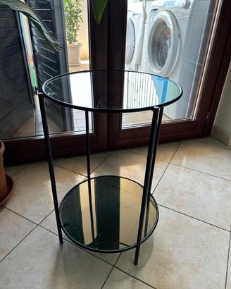 Tavolino Maisons du Monde vetro e metallo