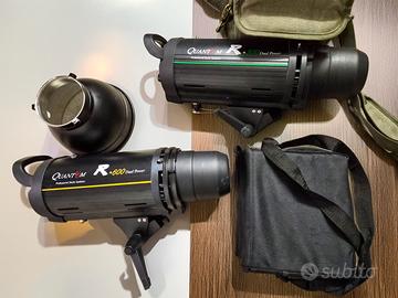 Set Flash Pro Quantum R+600 e R+300 e accessori