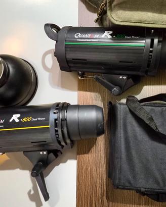 Set Flash Pro Quantum R+600 e R+300 e accessori