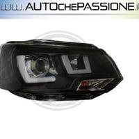 Coppia fanali neri led per VW T5 2009>2015 tube li
